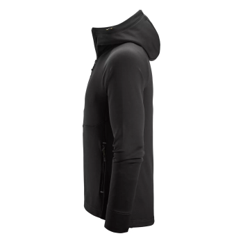 Bluza robocza Polartec® Power Stretch® z kapturem, na suwak Snickers 8026 – lewy bok