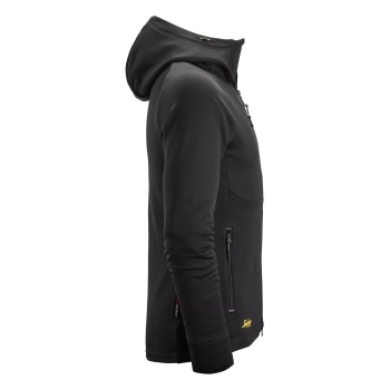 Bluza robocza Polartec® Power Stretch® z kapturem, na suwak Snickers 8026 – prawy bok