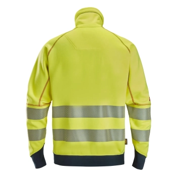 Bluza robocza trudnopalna odblaskowa Arc, na suwak, EN ISO 20471 kl. 2/3 Snickers ProtecWork 2868 – tył