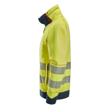 Bluza robocza trudnopalna odblaskowa Arc, na suwak, EN ISO 20471 kl. 2/3 Snickers ProtecWork 2868 – lewy bok