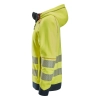 Bluza robocza trudnopalna odblaskowa Arc z kapturem, na suwak, EN ISO 20471 kl. 2/3 Snickers ProtecWork 2866 – lewy bok