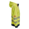 Bluza robocza trudnopalna odblaskowa Arc z kapturem, na suwak, EN ISO 20471 kl. 2/3 Snickers ProtecWork 2866 – prawy bok