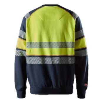 Bluza robocza trudnopalna odblaskowa, EN ISO 20471 kl. 1 Snickers ProtecWork 2869 – tył