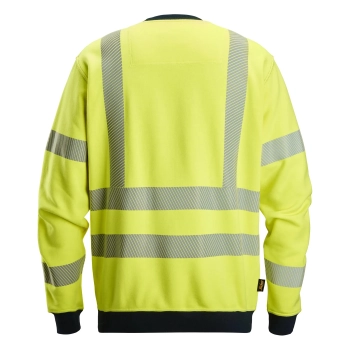 Bluza robocza trudnopalna odblaskowa, EN ISO 20471 kl. 3 Snickers ProtecWork 2863 – tył