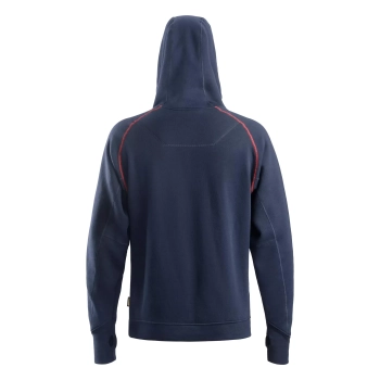 Bluza robocza trudnopalna z kapturem Snickers ProtecWork 2862 – tył