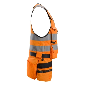 Kamizelka narzędziowa odblaskowa, EN ISO 20471 kl. 1 Snickers High-Vis 4230 – prawy bok