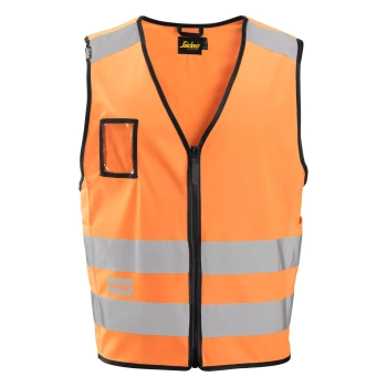 Kamizelka odblaskowa MultiPockets™, na suwak, EN ISO 20471 kl. 2 Snickers High-Vis 9153