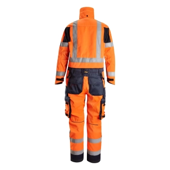 Kombinezon roboczy spawalniczy odblaskowy, EN ISO 20471 kl. 3 Snickers ProtecWork 6062 – tył