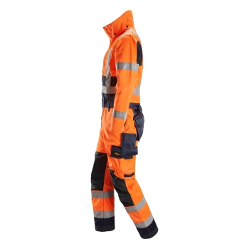 Kombinezon roboczy spawalniczy odblaskowy, EN ISO 20471 kl. 3 Snickers ProtecWork 6062 – lewy bok
