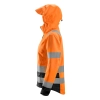 Kurtka robocza damska odblaskowa przeciwdeszczowa shell, EN ISO 20471 kl. 2/3 Snickers High-Vis 1347 – lewy bok
