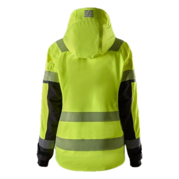 Kurtka robocza damska odblaskowa, wodoodporna, elastyczna, EN ISO 20471 kl. 2/3 Snickers High-Vis 1179 – tył
