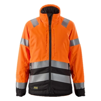 Kurtka robocza damska zimowa odblaskowa, EN ISO 20471 kl. 2/3 Snickers High-Vis 1173