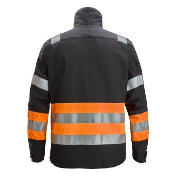 Kurtka robocza odblaskowa, EN ISO 20471 kl. 1 Snickers High-Vis 1534 – tył