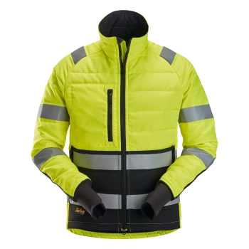 Kurtka robocza odblaskowa, pikowana, EN ISO 20471 kl. 2 Snickers High-Vis 8134