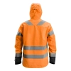 Kurtka robocza odblaskowa przeciwdeszczowa shell, EN ISO 20471 kl. 3 Snickers High-Vis 1330 – tył
