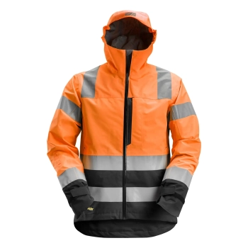 Kurtka robocza odblaskowa przeciwdeszczowa shell, EN ISO 20471 kl. 3 Snickers High-Vis 1330