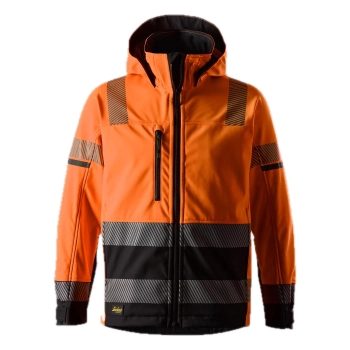 Kurtka robocza odblaskowa softshell, EN ISO 20471 kl. 2/3 Snickers High-Vis 1232