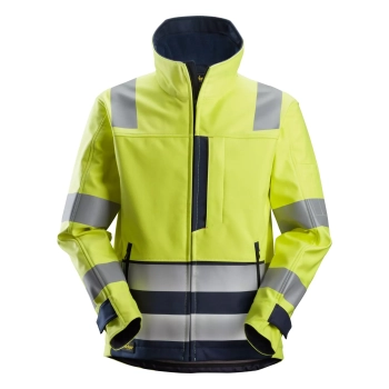 Kurtka robocza trudnopalna odblaskowa softshell, EN ISO 20471 kl. 3 Snickers ProtecWork 1260