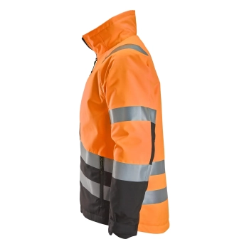 Kurtka robocza zimowa odblaskowa, EN ISO 20471 kl. 2/3 Snickers High-Vis 1153 – lewy bok