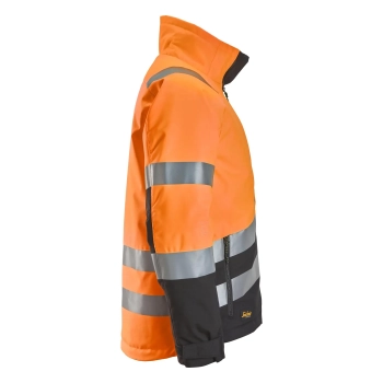Kurtka robocza zimowa odblaskowa, EN ISO 20471 kl. 2/3 Snickers High-Vis 1153 – prawy bok