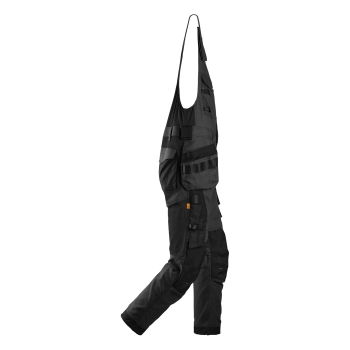 Ogrodniczki robocze Canvas Stretch, z workami kieszeniowymi Snickers AllroundWork 6014 – prawy bok