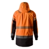 Parka robocza odblaskowa, wodoodporna, elastyczna, EN ISO 20471 kl. 3 Snickers High-Vis 1831 – tył