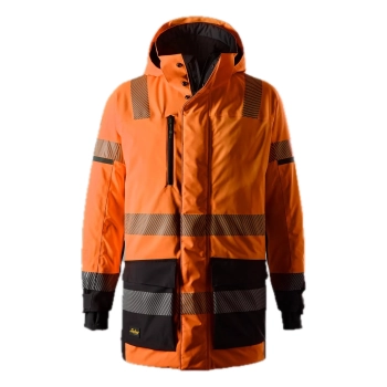 Parka robocza odblaskowa, wodoodporna, elastyczna, EN ISO 20471 kl. 3 Snickers High-Vis 1831