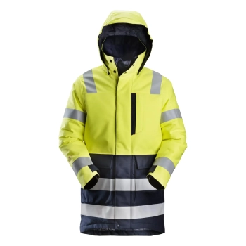 Parka robocza spawalnicza odblaskowa, ocieplana, EN ISO 20471 kl. 3 Snickers ProtecWork 1860