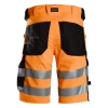 Spodenki robocze odblaskowe stretch, EN ISO 20471 kl. 1 Snickers High-Vis 6136 – tył