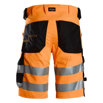 Spodenki robocze odblaskowe stretch, EN ISO 20471 kl. 1 Snickers High-Vis 6136 – tył