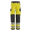 Spodnie robocze damskie spawalnicze odblaskowe, EN ISO 20471 kl. 2 Snickers ProtecWork 6760
