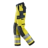 Spodnie robocze damskie spawalnicze odblaskowe, EN ISO 20471 kl. 2 Snickers ProtecWork 6760 – lewy bok