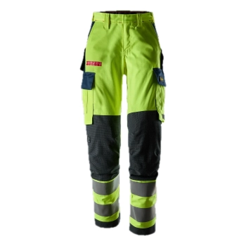 Spodnie robocze damskie spawalnicze odblaskowe stretch, EN ISO 20471 kl. 2 Snickers ProtecWork 6367