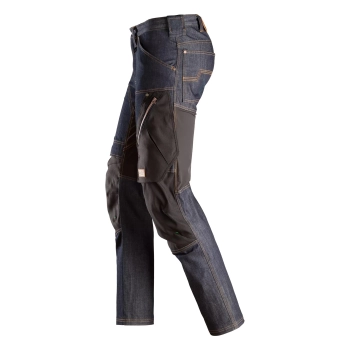 Spodnie robocze Denim+ Snickers FlexiWork 6956 – lewy bok