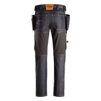 Spodnie robocze Denim+ z workami kieszeniowymi Snickers FlexiWork 6955 – tył