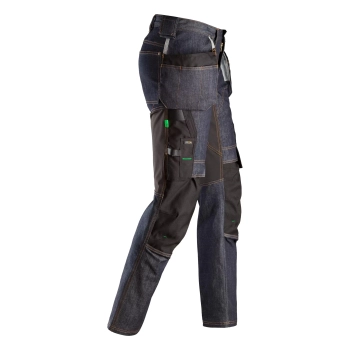 Spodnie robocze Denim+ z workami kieszeniowymi Snickers FlexiWork 6955 – prawy bok