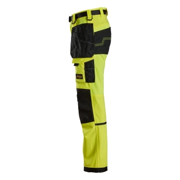 Spodnie robocze dla dzieci z 4-kierunkowym stretchem Snickers AllroundWork 7575 – lewy bok