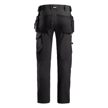 Spodnie robocze full stretch z workami kieszeniowymi Snickers AllroundWork 6271 – tył