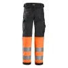 Spodnie robocze odblaskowe, EN ISO 20471 kl. 1 Snickers High-Vis 6339 – tył