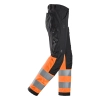 Spodnie robocze odblaskowe, EN ISO 20471 kl. 1 Snickers High-Vis 6339 – prawy bok