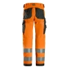 Spodnie robocze odblaskowe, EN ISO 20471 kl. 2 Snickers High-Vis 6338 – tył