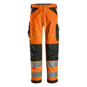 Spodnie robocze odblaskowe, EN ISO 20471 kl. 2 Snickers High-Vis 6338