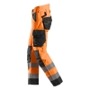 Spodnie robocze odblaskowe ocieplane 37.5®, EN ISO 20471 kl. 2 Snickers High-Vis 6639 – lewy bok