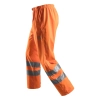 Spodnie robocze odblaskowe przeciwdeszczowe, EN ISO 20471 kl. 2 Snickers High-Vis 8243 – lewy bok