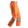Spodnie robocze odblaskowe przeciwdeszczowe, EN ISO 20471 kl. 2 Snickers High-Vis 8243 – prawy bok