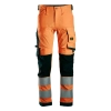 Spodnie robocze odblaskowe stretch, EN ISO 20471 kl. 2 Snickers High-Vis 6343