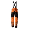 Spodnie robocze odblaskowe stretch, ocieplane, EN ISO 20471 kl. 2 Snickers High-Vis 6632 – tył