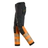 Spodnie robocze odblaskowe z 4-kierunkowego stretchu, EN ISO 20471 kl. 1 Snickers High-Vis 6335 – lewy bok