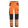 Spodnie robocze odblaskowe z 4-kierunkowego stretchu, z workami kieszeniowymi, EN ISO 20471 kl. 2 Snickers High-Vis 6232