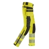 Spodnie robocze odblaskowe z odpinanymi workami kieszeniowymi, EN ISO 20471 kl. 2 Snickers High-Vis 6930 – prawy bok